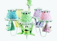 Frog Chandelier & Shades in Multi-Color