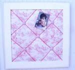 Pink Toile Memo Board