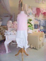 Pink Halter Top & White Capri Pant