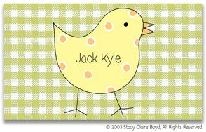 Gingham Chick (Calling Card)