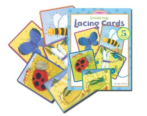 eeBoo's Toy Lacing Card Insects