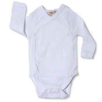 Long Sleeve Wrap Onesie by Petit Bateau